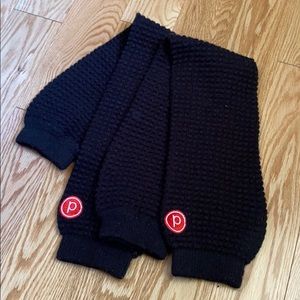 PURE BARRE Black knit leg warmers